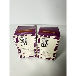Style Edit Root Touch-Up Powder 0.13oz Medium/Light Brown Qty 2 NEW IN BOX
